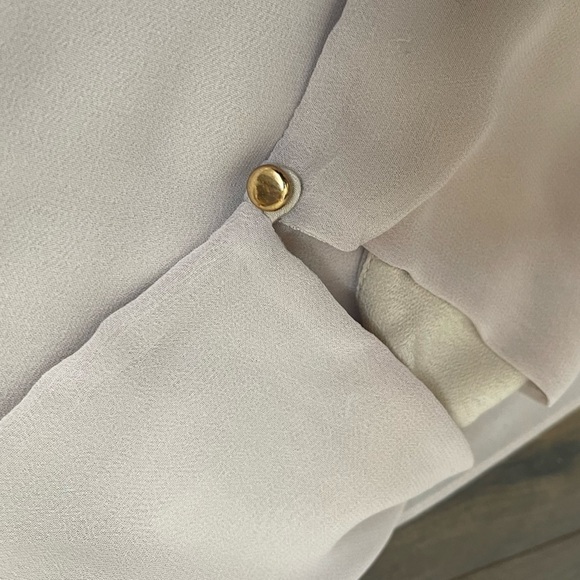 71 Stanton cream colored mid sleeve top- large​ - Picture 9 of 13